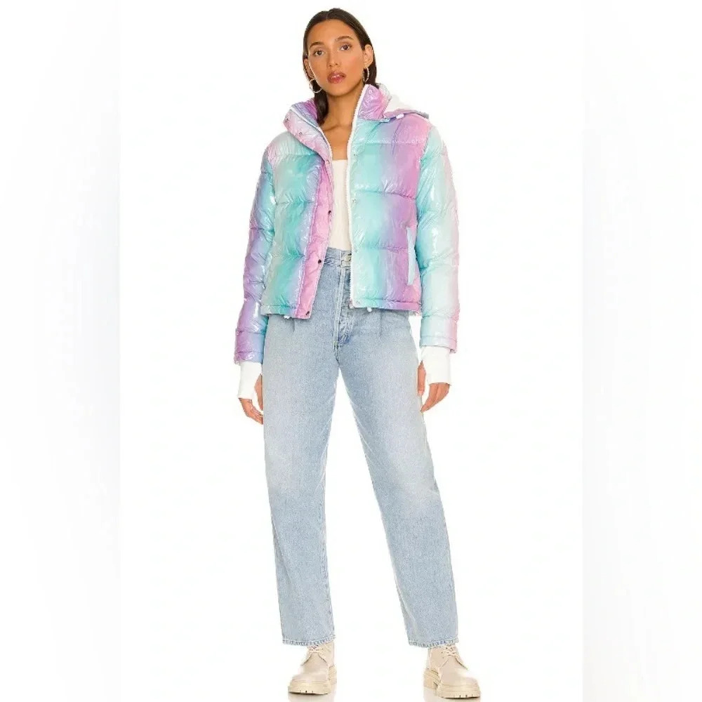 Beach Riot Puffer Coat, ombre pastel - Picture 5 of 10
